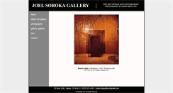 Desktop Screenshot of joelsorokagallery.com